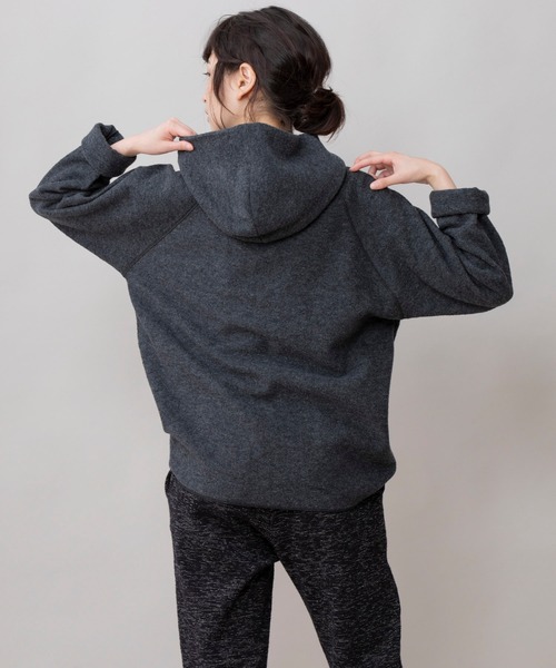 Munich(ミューニック)の「ボイルドブークレジャージー ラグランスリーブフーディー(パーカー・レディース・チャコールグレー/ブルー/アイボリー・FREE)」の16枚目の写真