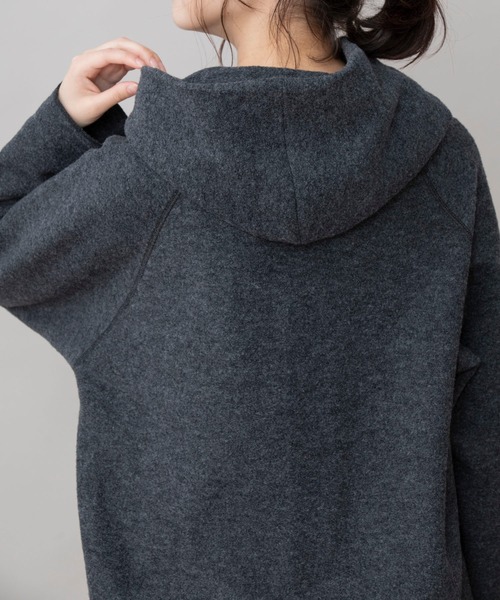 Munich(ミューニック)の「ボイルドブークレジャージー ラグランスリーブフーディー(パーカー・レディース・チャコールグレー/ブルー/アイボリー・FREE)」の19枚目の写真