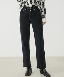 【Fano Studios】Straight silhouette hem damage denim pants FQ20K045