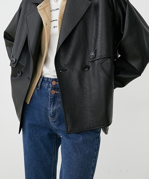 Fano Studios（ファノ ストゥディオズ）の「【Fano Studios】Straight silhouette hem damage denim pants FQ20K045（デニムパンツ・レディース・ブラック/ブルー・S/M/L）」の19枚目の写真