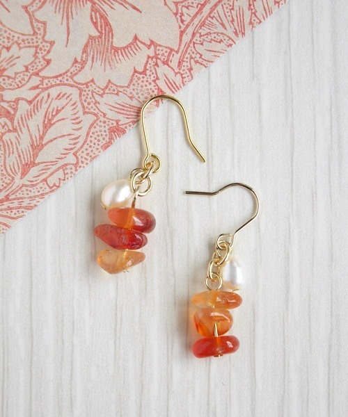 tone(トーン)の「【SPICY COLORS】天然石と淡水パールのツインピアス(ピアス(両耳用)・レディース・その他1/その他2/その他3/その他4/その他5/その他6/その他13/その他14/その他12/その他10/その他11/その他7/その他8/その他9/その他15/その他16/その他17/ピンク系その他/その他18/その他19/その他20/その他21/その他22/その他23・FREE)」の7枚目の写真