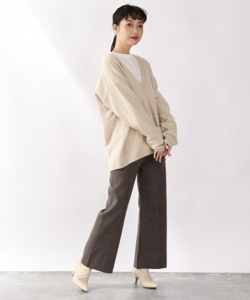 LOWRYS FARM(ローリーズファーム)の「VニットプルオーバーLS 920956(ニット/セーター・レディース・ブラック/グリーン/アイボリー・FREE)」の17枚目の写真