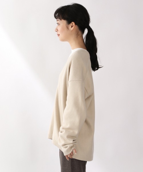 LOWRYS FARM(ローリーズファーム)の「VニットプルオーバーLS 920956(ニット/セーター・レディース・ブラック/グリーン/アイボリー・FREE)」の20枚目の写真