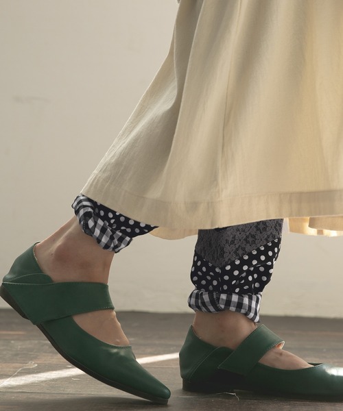 osharewalker（オシャレウォーカー）の「『異素材切り替えレギパン』（その他パンツ・レディース・ブラック・1/2）」の3枚目の写真