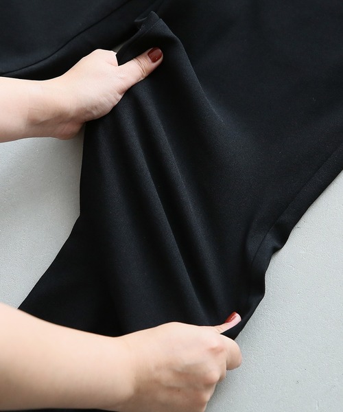 osharewalker（オシャレウォーカー）の「『異素材切り替えレギパン』（その他パンツ・レディース・ブラック・1/2）」の7枚目の写真