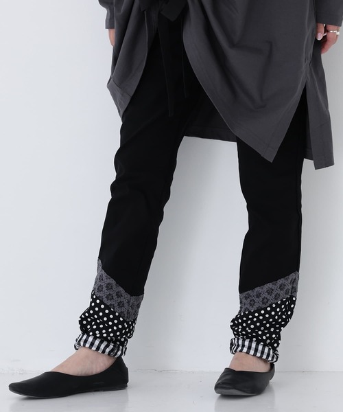 osharewalker（オシャレウォーカー）の「『異素材切り替えレギパン』（その他パンツ・レディース・ブラック・1/2）」の13枚目の写真