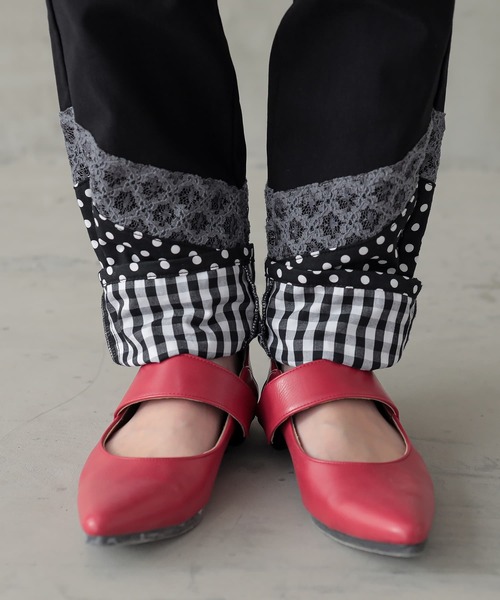 osharewalker（オシャレウォーカー）の「『異素材切り替えレギパン』（その他パンツ・レディース・ブラック・1/2）」の18枚目の写真