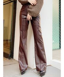GYDA | フェイクレザースリットフレアPT(その他パンツ)