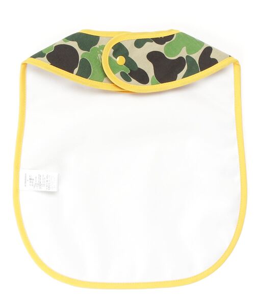 A BATHING APE（アベイシングエイプ）の「ABC CAMO APE HEAD BIB KB（ベビーギフト・キッズ・グリーン・FREE）」の2枚目の写真