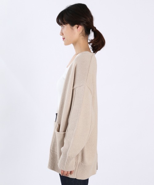 LOWRYS FARM(ローリーズファーム)の「3GミドルカーデLS 929854(カーディガン/ボレロ・レディース・ベージュ/ネイビー/ブラウン/グリーン・FREE)」の15枚目の写真