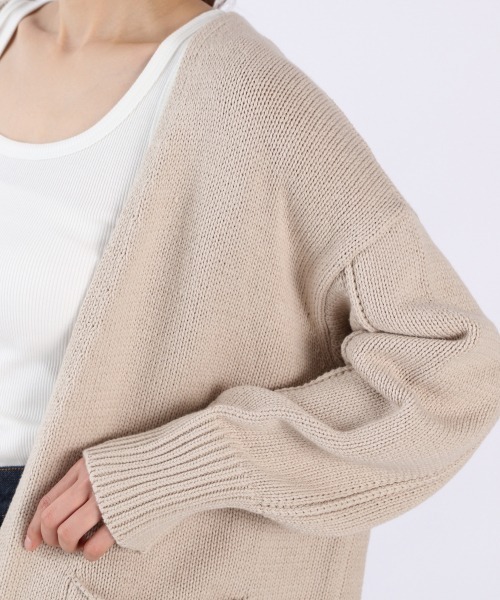 LOWRYS FARM(ローリーズファーム)の「3GミドルカーデLS 929854(カーディガン/ボレロ・レディース・ベージュ/ネイビー/ブラウン/グリーン・FREE)」の18枚目の写真