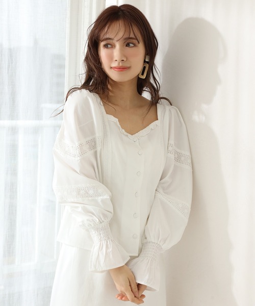 one after another NICE CLAUP（ワンアフターアナザーナイスクラップ）の「アソートブラウス（シャツ/ブラウス・レディース・チェック/オフホワイト/サックスブルー/ブラック・FREE）」の19枚目の写真