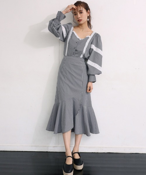 one after another NICE CLAUP（ワンアフターアナザーナイスクラップ）の「アソートブラウス（シャツ/ブラウス・レディース・チェック/オフホワイト/サックスブルー/ブラック・FREE）」の10枚目の写真