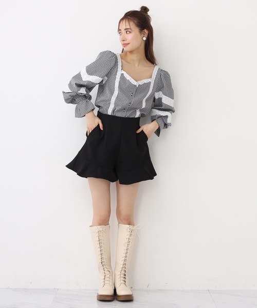 one after another NICE CLAUP（ワンアフターアナザーナイスクラップ）の「アソートブラウス（シャツ/ブラウス・レディース・チェック/オフホワイト/サックスブルー/ブラック・FREE）」の17枚目の写真