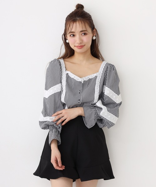 one after another NICE CLAUP（ワンアフターアナザーナイスクラップ）の「アソートブラウス（シャツ/ブラウス・レディース・チェック/オフホワイト/サックスブルー/ブラック・FREE）」の15枚目の写真