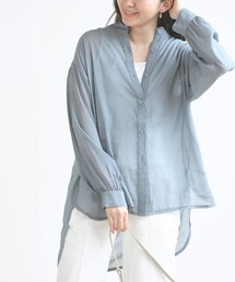 rps | インナーセットバンドカラーシアーブラウス(シャツ/ブラウス)