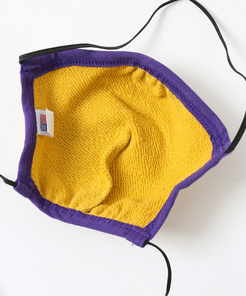 JOURNAL STANDARD（ジャーナルスタンダード）の「【LA APPAREL / ロサンゼルスアパレル】Yellow/Purple マスク（マスク・メンズ・イエロー・FREE）」の3枚目の写真