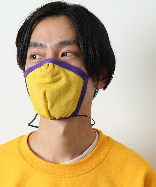 JOURNAL STANDARD（ジャーナルスタンダード）の「【LA APPAREL / ロサンゼルスアパレル】Yellow/Purple マスク（マスク・メンズ・イエロー・FREE）」の7枚目の写真