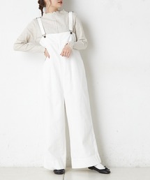 PUAL CE CIN | 甘撚りツイルサロペット(サロペット/オーバーオール)