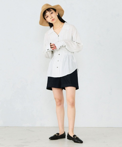 Lee（リー）の「【セットアップ対応】きれいめショートパンツ（その他パンツ・レディース・ピンク/イエロー/ワンウォッシュ・SMALL/MEDIUM/X-SMALL）」の20枚目の写真