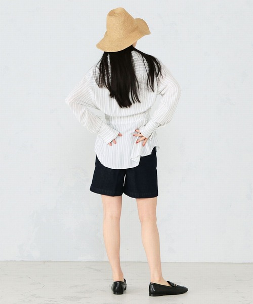 Lee（リー）の「【セットアップ対応】きれいめショートパンツ（その他パンツ・レディース・ピンク/イエロー/ワンウォッシュ・SMALL/MEDIUM/X-SMALL）」の12枚目の写真