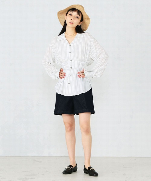 Lee（リー）の「【セットアップ対応】きれいめショートパンツ（その他パンツ・レディース・ピンク/イエロー/ワンウォッシュ・SMALL/MEDIUM/X-SMALL）」の16枚目の写真