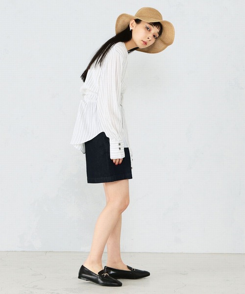 Lee（リー）の「【セットアップ対応】きれいめショートパンツ（その他パンツ・レディース・ピンク/イエロー/ワンウォッシュ・SMALL/MEDIUM/X-SMALL）」の8枚目の写真