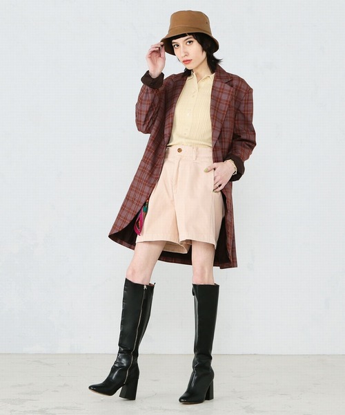 Lee（リー）の「【セットアップ対応】きれいめショートパンツ（その他パンツ・レディース・ピンク/イエロー/ワンウォッシュ・SMALL/MEDIUM/X-SMALL）」の5枚目の写真
