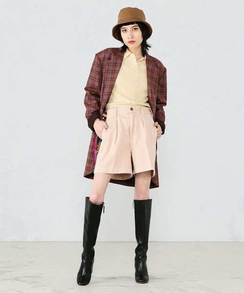 Lee（リー）の「【セットアップ対応】きれいめショートパンツ（その他パンツ・レディース・ピンク/イエロー/ワンウォッシュ・SMALL/MEDIUM/X-SMALL）」の21枚目の写真