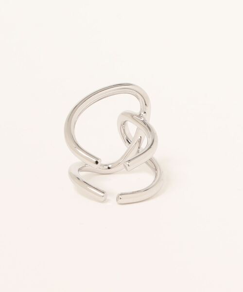 DouDou（ドゥドゥ）の「クロスリングSS（リング・レディース・ゴールド/シルバー・FREE）」の3枚目の写真