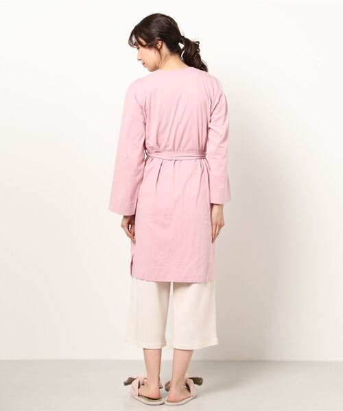 northerly（ノーザリー）の「コットンジャージーローブ（ガウン/バスローブ・レディース・ネイビー/ブラック/ピンク・MEDIUM）」の5枚目の写真