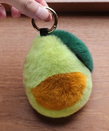 sankyo shokai（サンキョウショウカイ）の「フワフワ果物野菜 ファーチャーム　アボカド ナス チェリー オレンジ スイカ（チャーム）」