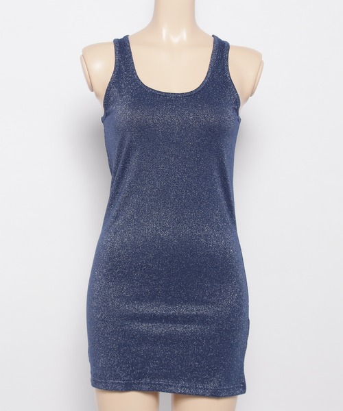 Q（キュー）の「ラメスリムタンク（タンクトップ・レディース・ライトグレー/ブラック/ベージュ/ラベンダー/ライトグリーン/サーモンピンク/ブルー・MEDIUM）」の15枚目の写真