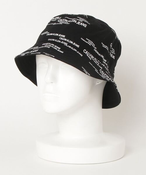 Calvin Klein Jeans Accessory（カルバン・クラインジーンズアクセサリー）の「レター ロゴ バケットハット（ハット・メンズ・ブラック・FREE）」の3枚目の写真