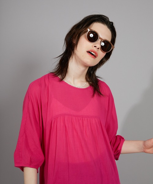 CIAOPANIC(チャオパニック)の「バックオープンティアードワンピース(ワンピース・レディース・サックスブルー/ピンク/ホワイト・FREE)」の16枚目の写真