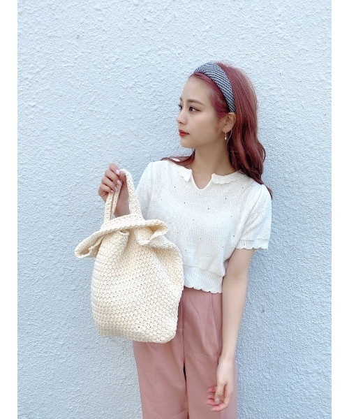 jumelle（ジュメロ）の「ニットハンドバッグ（ハンドバッグ・レディース・A・FREE）」の10枚目の写真