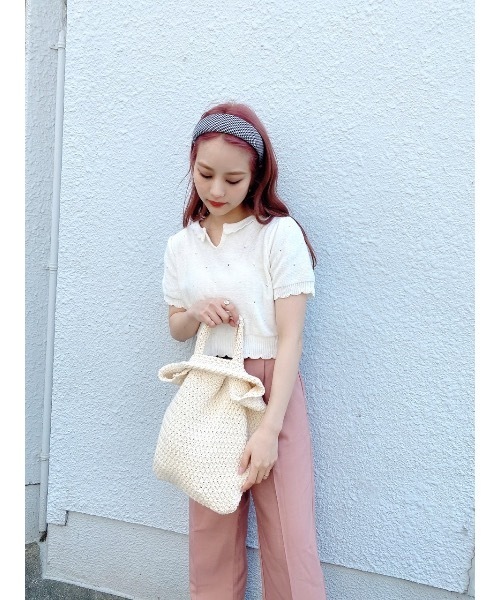 jumelle（ジュメロ）の「ニットハンドバッグ（ハンドバッグ・レディース・A・FREE）」の6枚目の写真