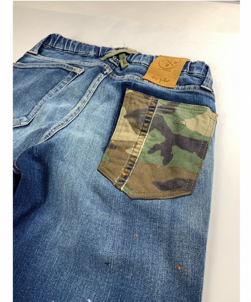 surt(サート)の「SURT/サート/RE POCKET DENIM/リメイクポケットデニム(デニムパンツ・メンズ・インディゴブルー・SMALL/MEDIUM/LARGE/X-LARGE/X-SMALL)」の2枚目の写真