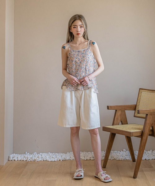 UNE MANSION(ユヌマンション)の「フラワーレースキャミソール(キャミソール・レディース・ブラック/ブルー/アイボリー・FREE)」の8枚目の写真