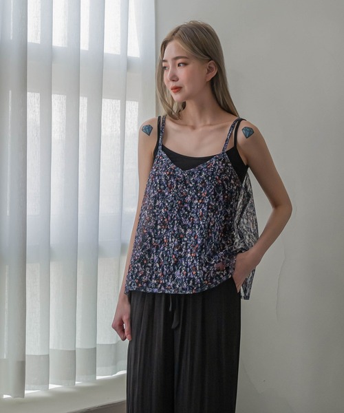 UNE MANSION(ユヌマンション)の「フラワーレースキャミソール(キャミソール・レディース・ブラック/ブルー/アイボリー・FREE)」の17枚目の写真
