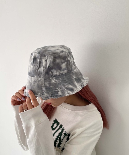 WEGO(ウィゴー)の「WEGO/フリンジバケットハット(ハット・レディース・ホワイト/ブラック/インディゴブルー/その他1/その他2/ホワイト系その他/その他3/その他4/ライトインディゴブルー/グレー/パープル・FREE)」の9枚目の写真