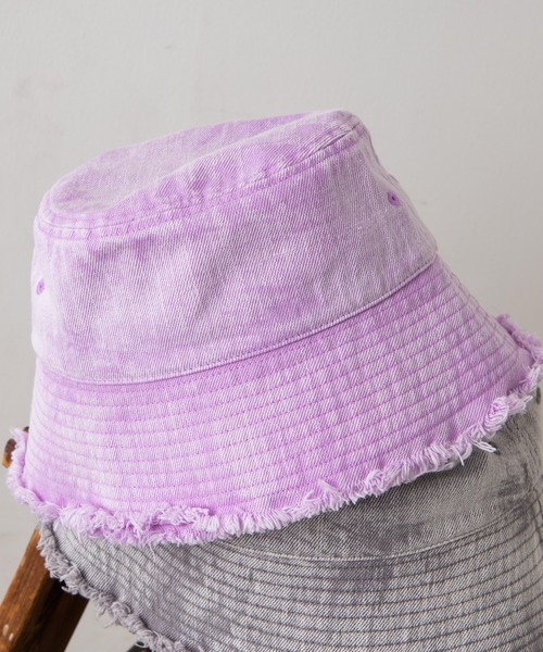 WEGO(ウィゴー)の「WEGO/フリンジバケットハット(ハット・レディース・ホワイト/ブラック/インディゴブルー/その他1/その他2/ホワイト系その他/その他3/その他4/ライトインディゴブルー/グレー/パープル・FREE)」の7枚目の写真