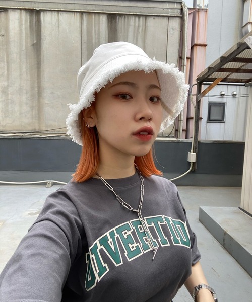 WEGO(ウィゴー)の「WEGO/フリンジバケットハット(ハット・レディース・ホワイト/ブラック/インディゴブルー/その他1/その他2/ホワイト系その他/その他3/その他4/ライトインディゴブルー/グレー/パープル・FREE)」の14枚目の写真