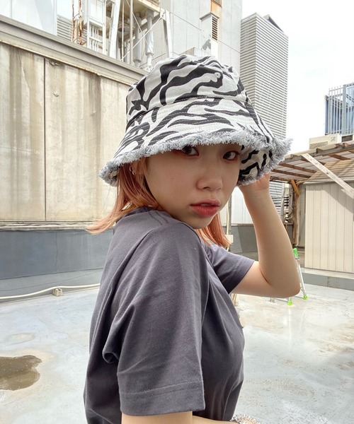 WEGO(ウィゴー)の「WEGO/フリンジバケットハット(ハット・レディース・ホワイト/ブラック/インディゴブルー/その他1/その他2/ホワイト系その他/その他3/その他4/ライトインディゴブルー/グレー/パープル・FREE)」の17枚目の写真