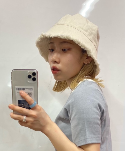 WEGO(ウィゴー)の「WEGO/フリンジバケットハット(ハット・レディース・ホワイト/ブラック/インディゴブルー/その他1/その他2/ホワイト系その他/その他3/その他4/ライトインディゴブルー/グレー/パープル・FREE)」の19枚目の写真