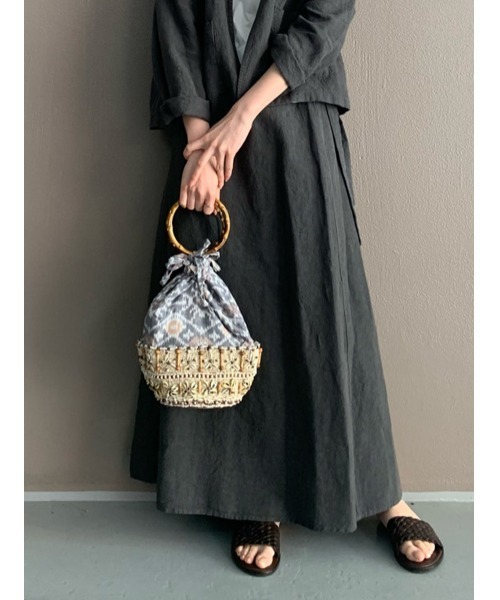 BEARDSLEY（ビアズリー）の「《imayin/イマイン》バッグ（ハンドバッグ・レディース・ブラック/ベージュ・FREE）」の2枚目の写真