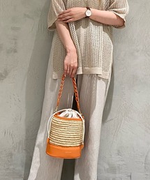 Samantha Thavasa | ラフィア巾着バケツバッグ(ハンドバッグ)