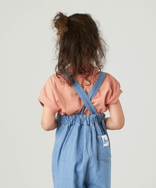 &yam(アンドヤム)の「USAコットン カレッジロゴプリント フレンチスリーブTシャツ【親子お揃い/リンクコーデ】(Tシャツ/カットソー・キッズ・ホワイト/ピンク/ブラック/ベージュ・150-160cm/110-120cm/140-150cm/120-130cm/130-140cm)」の20枚目の写真