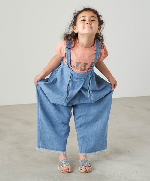 &yam(アンドヤム)の「USAコットン カレッジロゴプリント フレンチスリーブTシャツ【親子お揃い/リンクコーデ】(Tシャツ/カットソー・キッズ・ホワイト/ピンク/ブラック/ベージュ・150-160cm/110-120cm/140-150cm/120-130cm/130-140cm)」の22枚目の写真