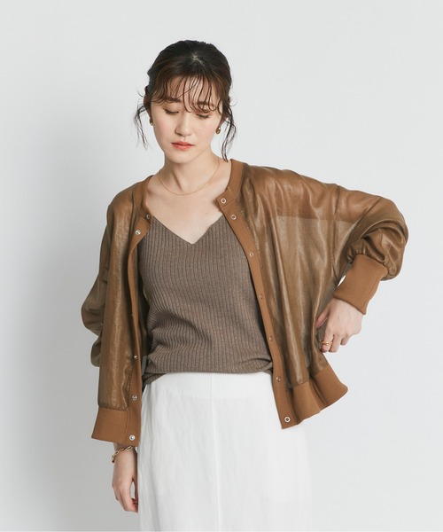 RIVE DROITE（リヴドロワ）の「ドライチンツブルゾン（ブルゾン・レディース・ブラウン・FREE）」の6枚目の写真